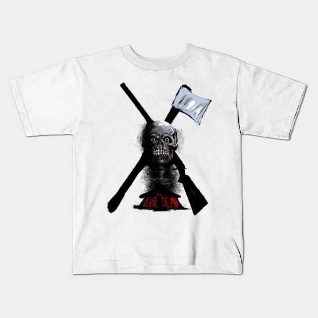 The Evil Dead Weapons Kids T-Shirt by DougSQ